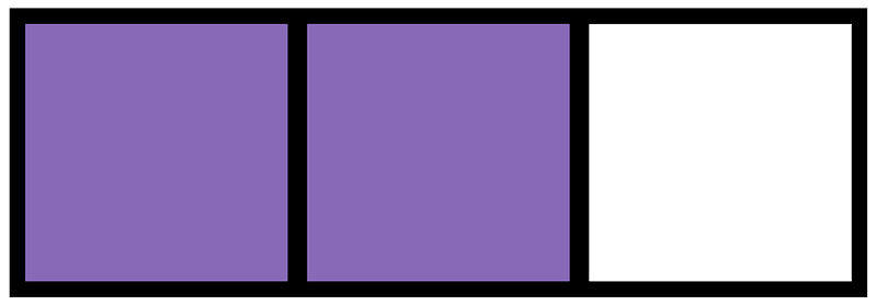 Violet Rectangle Fraction 2:3