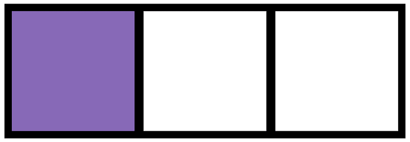 Violet Rectangle Fraction 1:3
