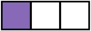 Violet Rectangle Fraction 1:3