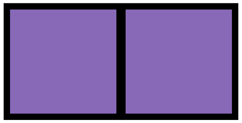 Violet Rectangle Fraction 2:2