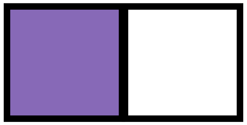 Violet Rectangle Fraction 1:2