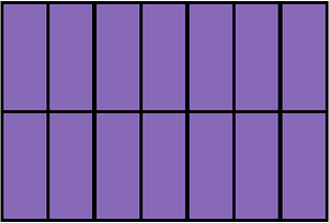 Violet Rectangle Fraction 14:14