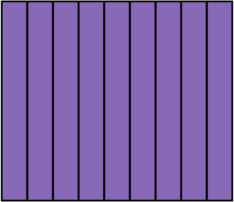 Violet Rectangle Fraction 9:9