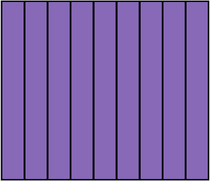 Violet Rectangle Fraction 9:9