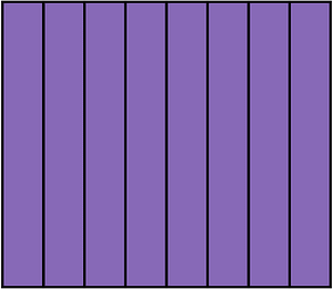 Violet Rectangle Fraction 8:8