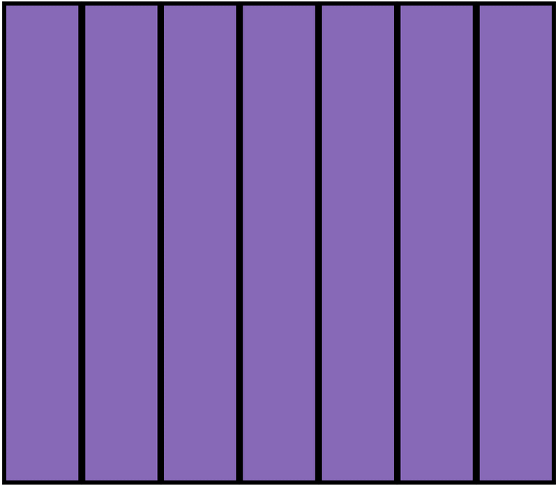 Violet Rectangle Fraction 7:7