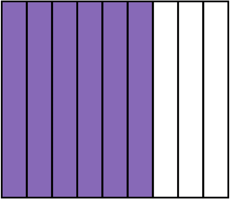 Violet Rectangle Fraction 6:9