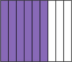Violet Rectangle Fraction 6:9