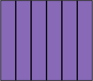 Violet Rectangle Fraction 6:6