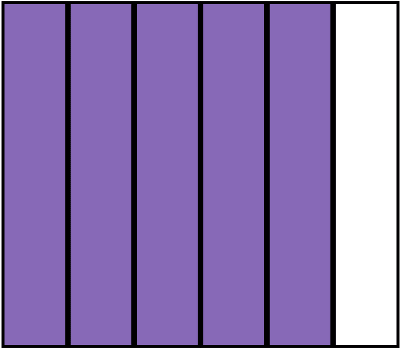 Violet Rectangle Fraction 5:6