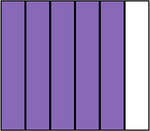Violet Rectangle Fraction 5:6