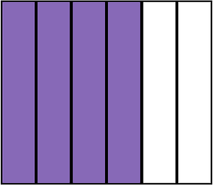 Violet Rectangle Fraction 4:6