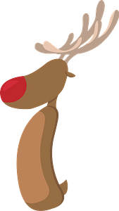 Red nosed deer body