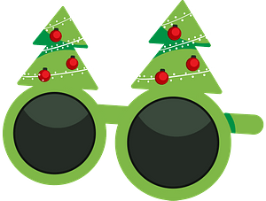 Christmas glasses