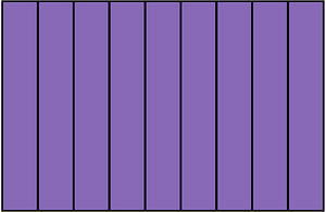 Violet Rectangle Fraction 9:9