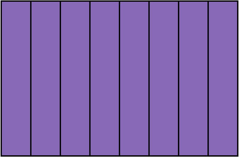 Violet Rectangle Fraction 8:8