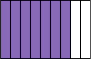 Violet Rectangle Fraction 7:9