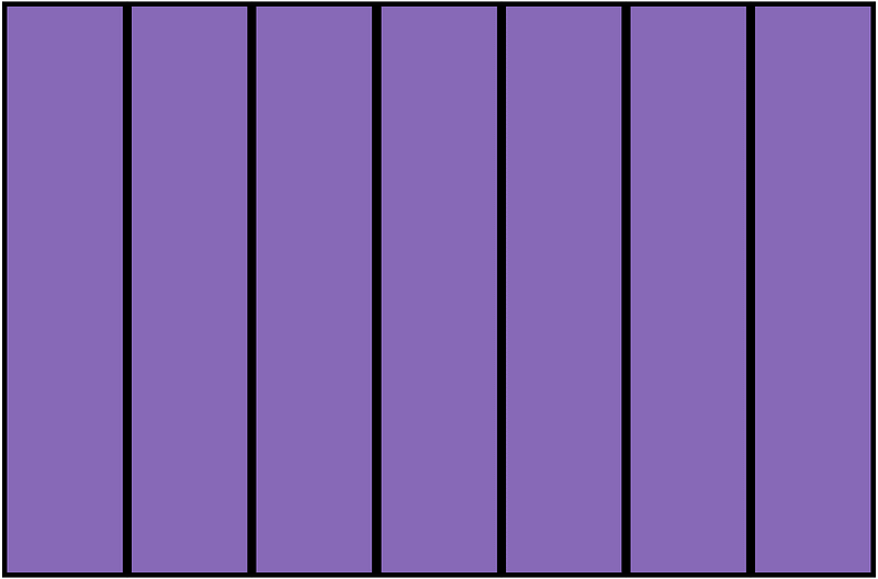 Violet Rectangle Fraction 7:7