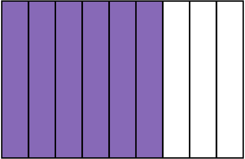 Violet Rectangle Fraction 6:9