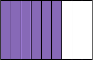 Violet Rectangle Fraction 6:9