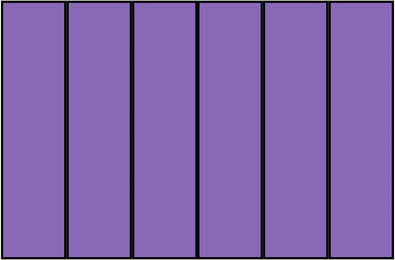 Violet Rectangle Fraction 6:6