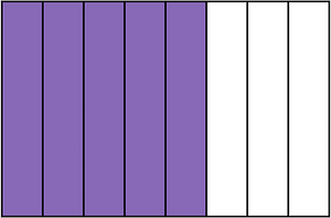 Violet Rectangle Fraction 5:8