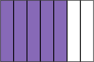 Violet Rectangle Fraction 5:7