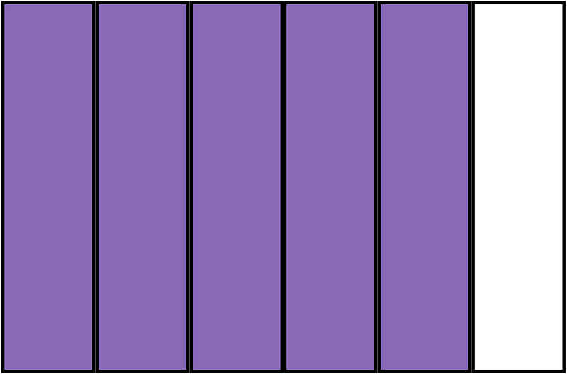 Violet Rectangle Fraction 5:6