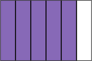 Violet Rectangle Fraction 5:6