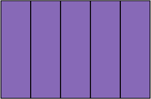 Violet Rectangle Fraction 5:5