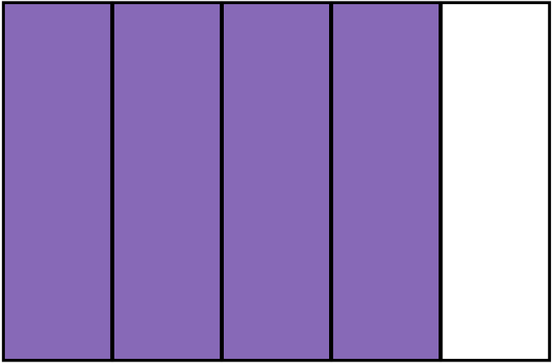 Violet Rectangle Fraction 4:5