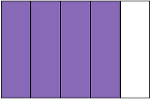 Violet Rectangle Fraction 4:5