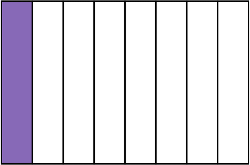 Violet Rectangle Fraction 1:8