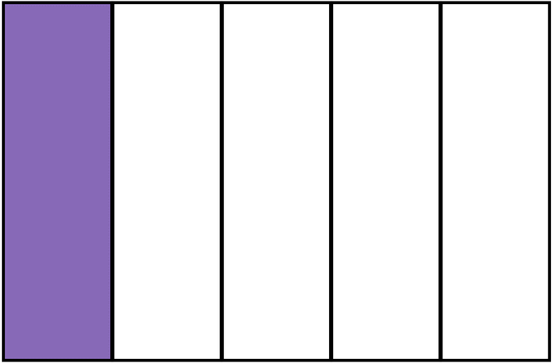 Violet Rectangle Fraction 1:5