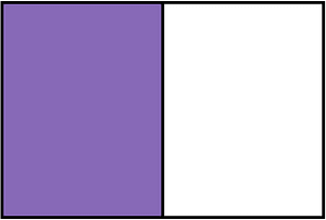Violet Rectangle Fraction 1:2