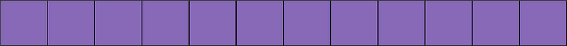 Violet Rectangle Fraction 12:12