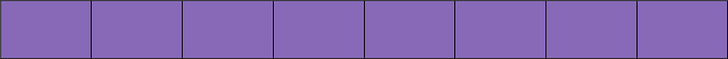 Violet Rectangle Fraction 8:8