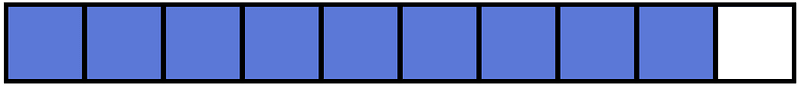 Ultramarine Rectangle Fraction 9:10