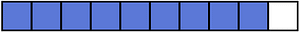 Ultramarine Rectangle Fraction 9:10