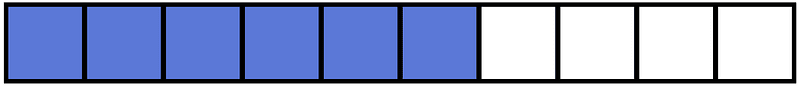 Ultramarine Rectangle Fraction 6:10