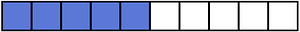Ultramarine Rectangle Fraction 5:10
