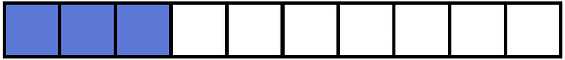 Ultramarine Rectangle Fraction 3:10