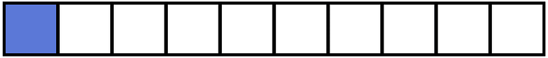 Ultramarine Rectangle Fraction 1:10