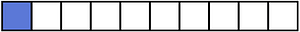 Ultramarine Rectangle Fraction 1:10