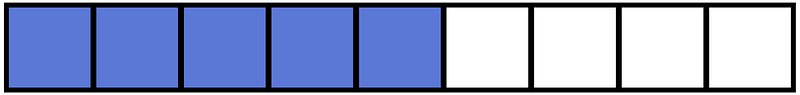 Ultramarine Rectangle Fraction 5:9