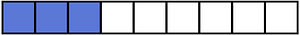 Ultramarine Rectangle Fraction 3:9