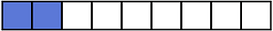 Ultramarine Rectangle Fraction 2:9