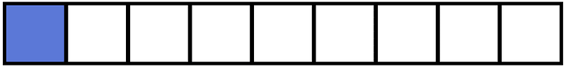 Ultramarine Rectangle Fraction 1:9