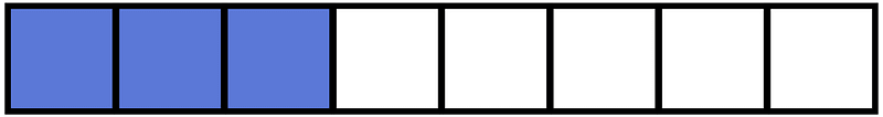 Ultramarine Rectangle Fraction 3:8