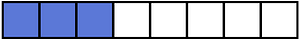 Ultramarine Rectangle Fraction 3:8